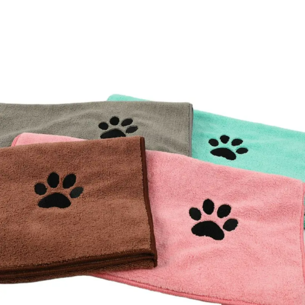 Polyester brocade high and low wool pet bath towel