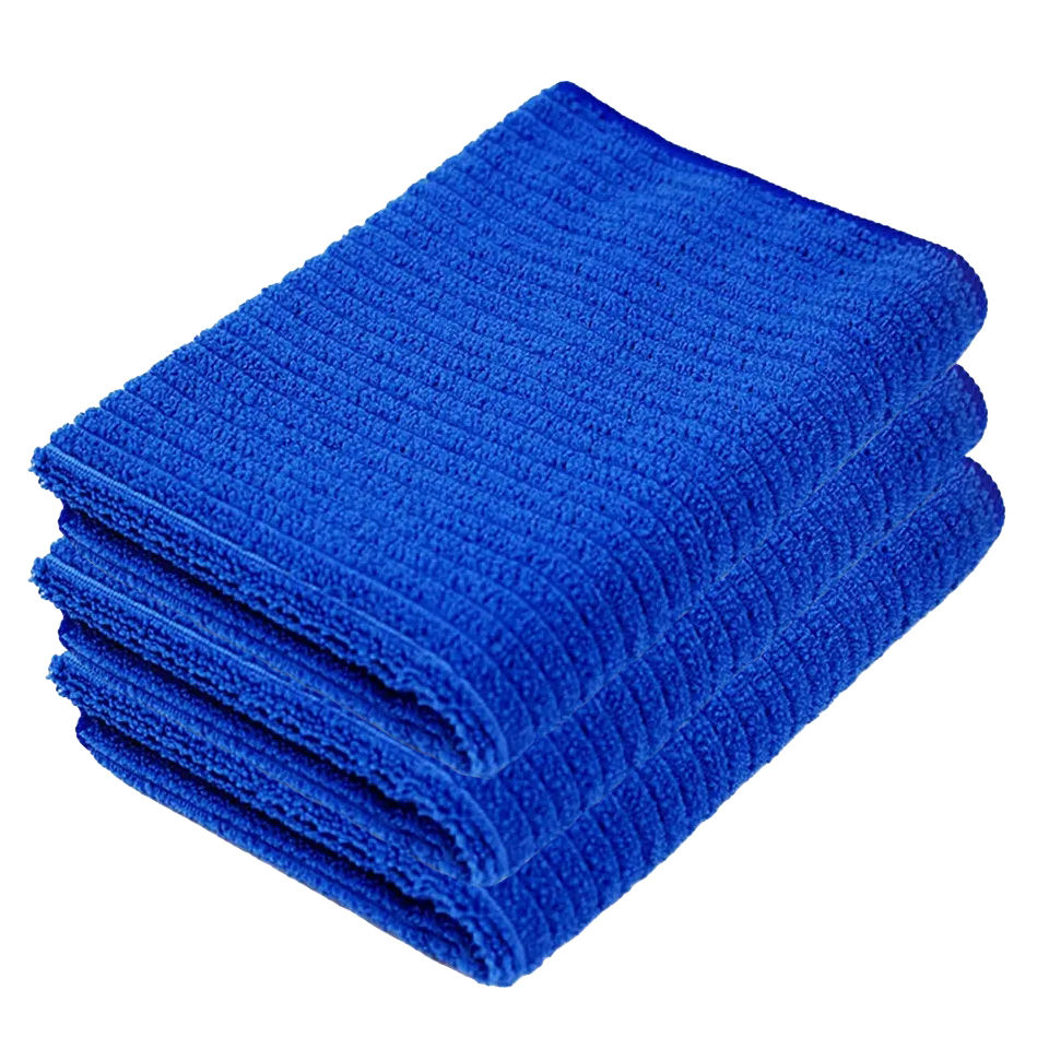 blue car towels